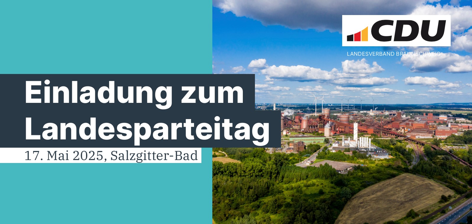 Banner CDU Landesparteitag Braunschweig 2025