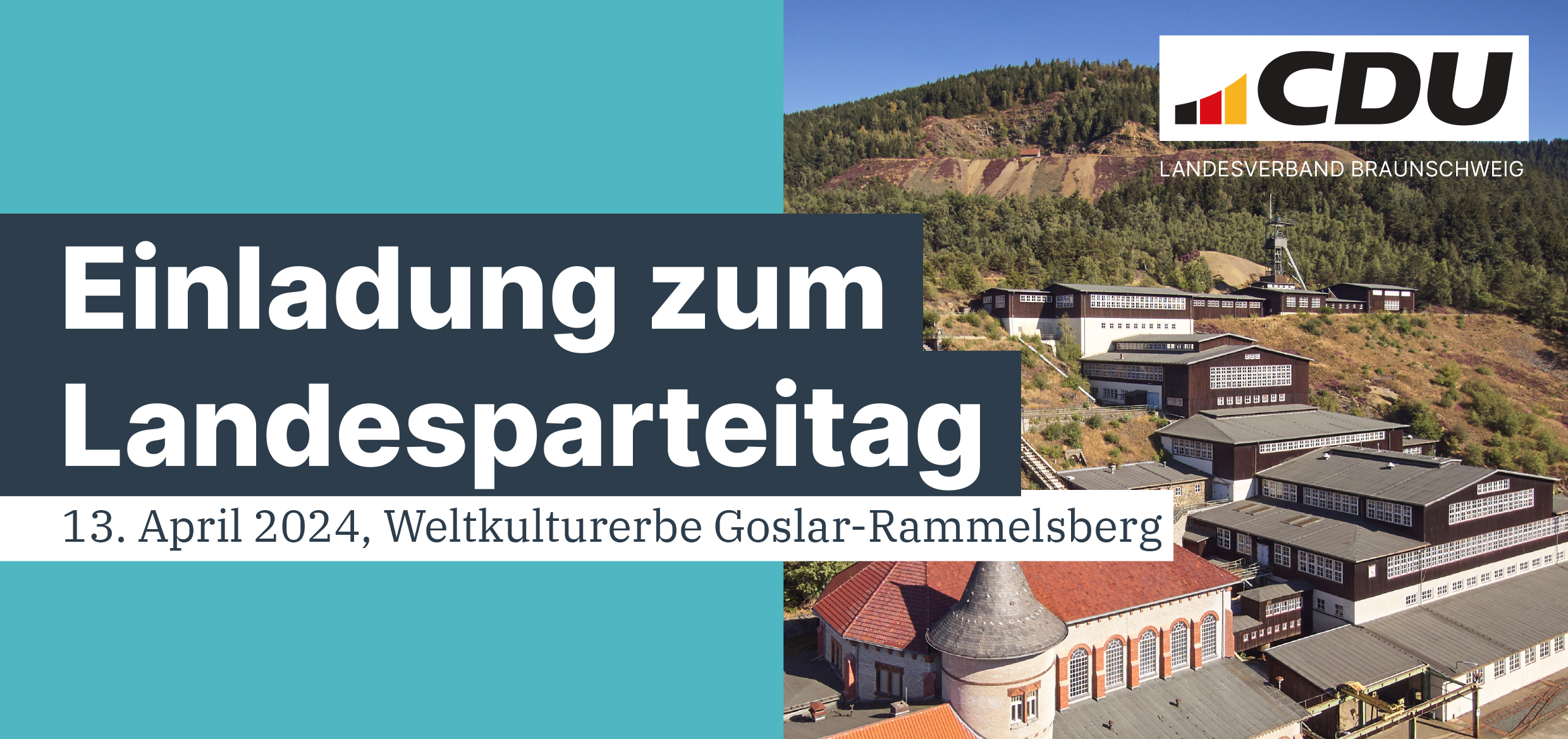 Banner CDU Landesparteitag Braunschweig 2024